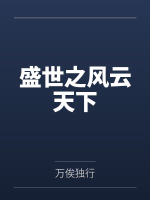 盛世之风云天下封面