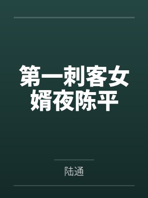 第一刺客女婿作者月明星稀封面