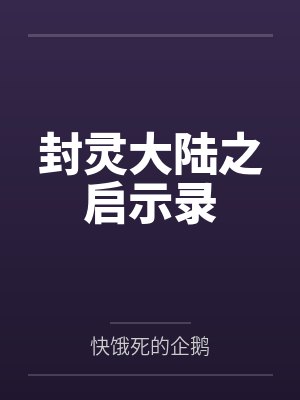 封灵大陆之启示录封面