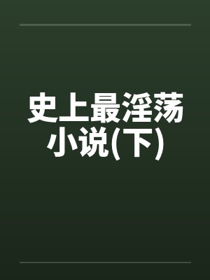 史上最淫荡小说(下)封面