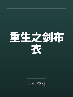 重生之剑布衣封面
