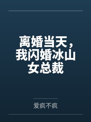 离婚当天，我闪婚冰山女总裁封面