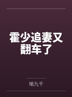 霍少追妻又翻车了封面