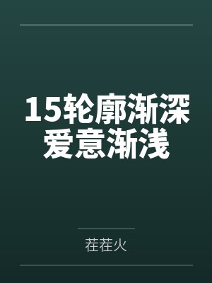 15轮廓渐深爱意渐浅封面