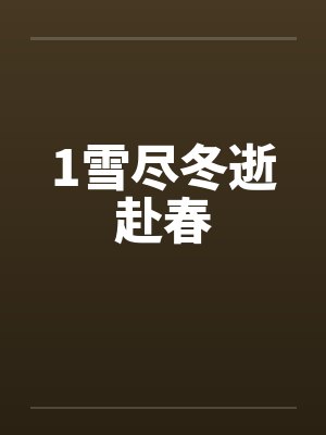 1雪尽冬逝赴春封面