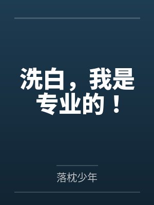 洗白，我是专业的！封面